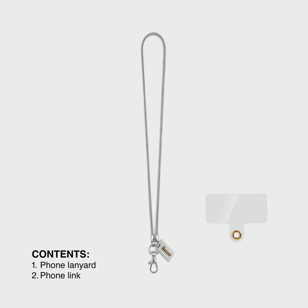 The Main Character Lanyard- Silver