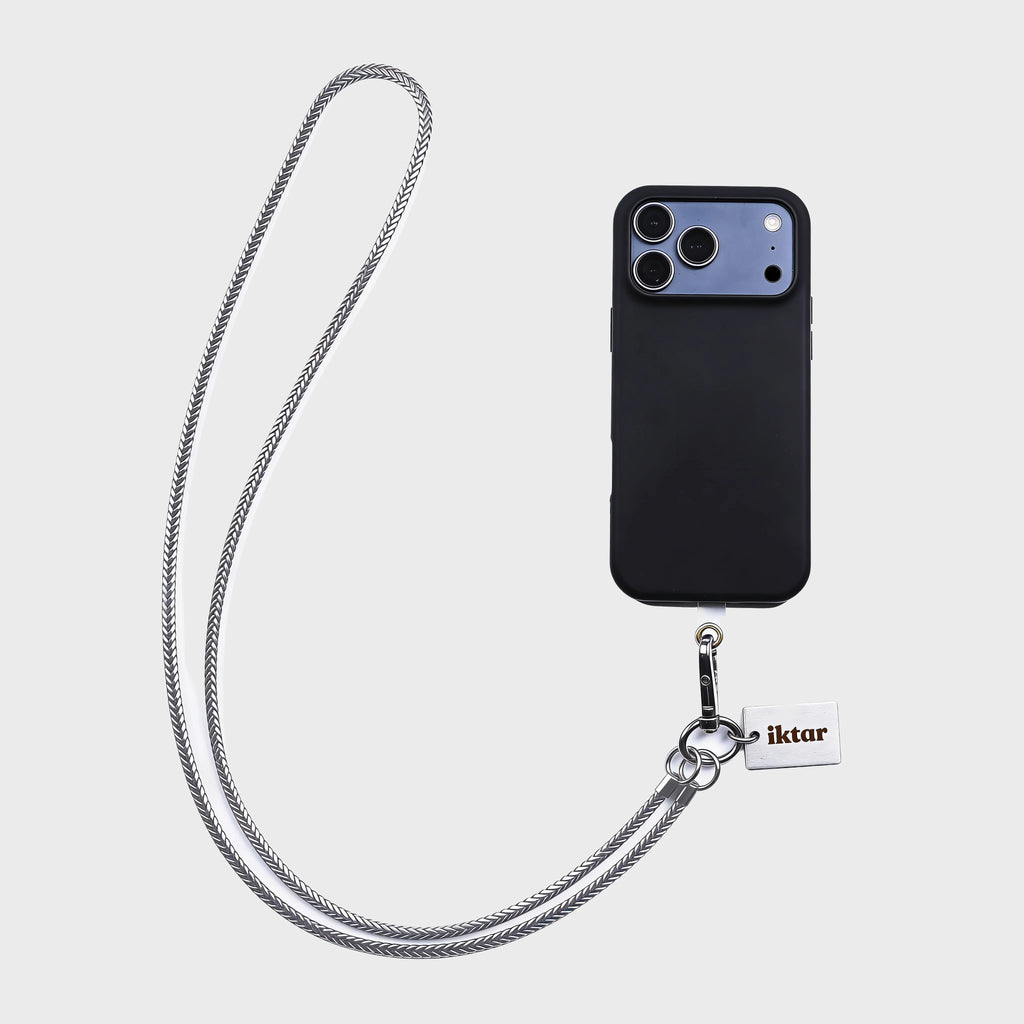 The Main Character Lanyard- Silver